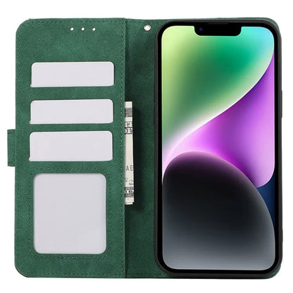 ABEEL For iPhone 14 Wallet Phone Case Color Matching RFID Blocking Leather Flip Cover