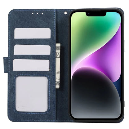 ABEEL For iPhone 14 Wallet Phone Case Color Matching RFID Blocking Leather Flip Cover