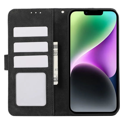 ABEEL For iPhone 14 Wallet Phone Case Color Matching RFID Blocking Leather Flip Cover