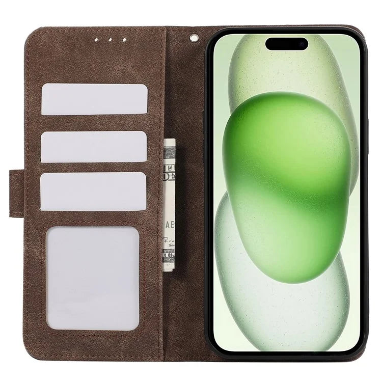 ABEEL For iPhone 15 Plus Phone Cover Color Matching RFID Blocking Card Slots Case