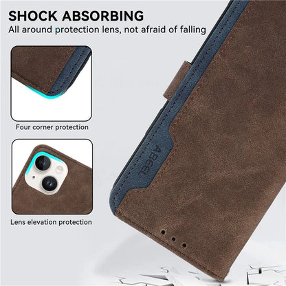 ABEEL For iPhone 15 Plus Phone Cover Color Matching RFID Blocking Card Slots Case