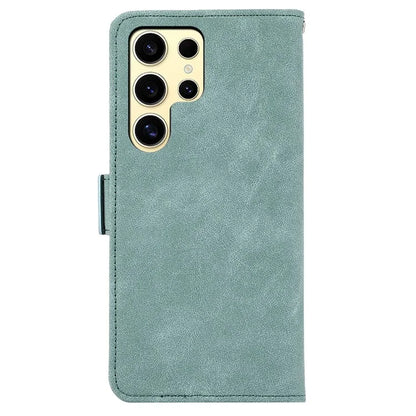 ABEEL For Samsung Galaxy S24 Ultra Case Magnetic Clasp RFID Blocking Leather Phone Cover