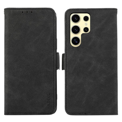 ABEEL For Samsung Galaxy S24 Ultra Case Magnetic Clasp RFID Blocking Leather Phone Cover