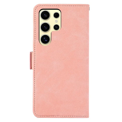 ABEEL For Samsung Galaxy S24 Ultra Case Magnetic Clasp RFID Blocking Leather Phone Cover