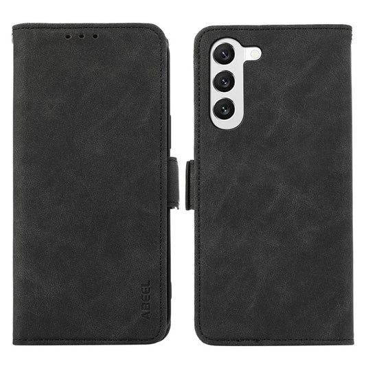 ABEEL For Samsung Galaxy S23+ Leather Case RFID Blocking Wallet Phone Cover Side Magnetic Clasp