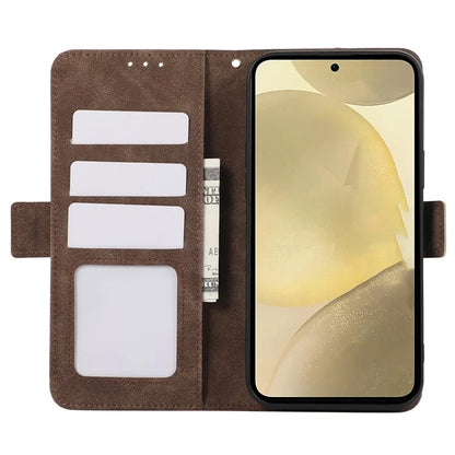ABEEL For Samsung Galaxy S23+ Leather Case RFID Blocking Wallet Phone Cover Side Magnetic Clasp