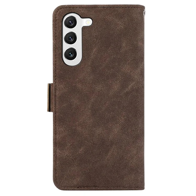 ABEEL For Samsung Galaxy S23+ Leather Case RFID Blocking Wallet Phone Cover Side Magnetic Clasp