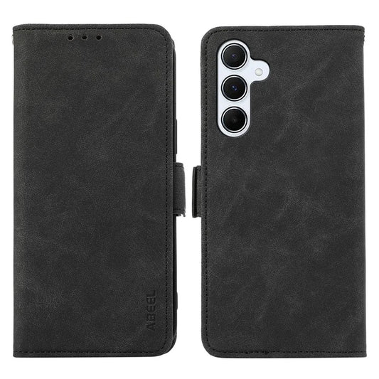 ABEEL For Samsung Galaxy A34 5G PU Leather Protective Cover RFID Blocking Stand Phone Case