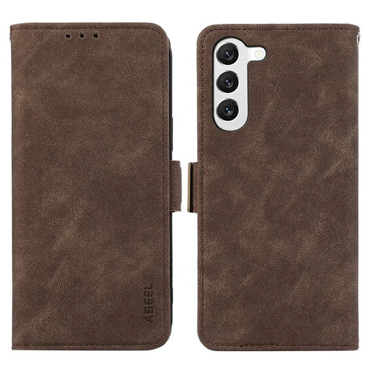 ABEEL Anti-drop Cover for Samsung Galaxy S23 Side Magnetic Clasp RFID Blocking Leather Case