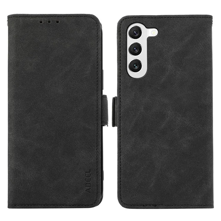 ABEEL Anti-drop Cover for Samsung Galaxy S23 Side Magnetic Clasp RFID Blocking Leather Case
