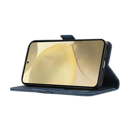ABEEL Anti-drop Cover for Samsung Galaxy S23 Side Magnetic Clasp RFID Blocking Leather Case