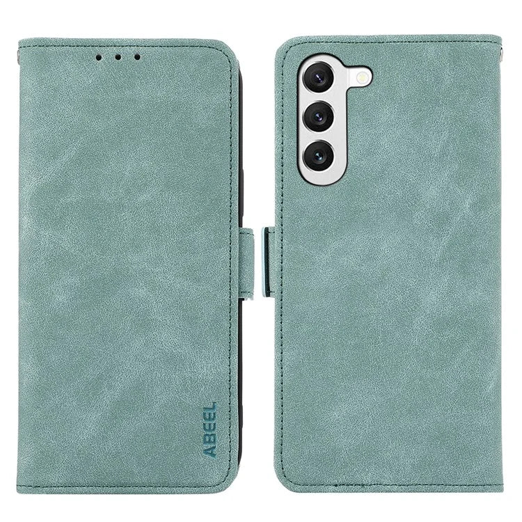 ABEEL Anti-drop Cover for Samsung Galaxy S23 Side Magnetic Clasp RFID Blocking Leather Case