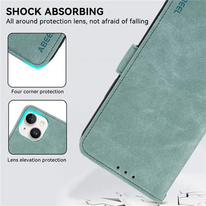 ABEEL Anti-drop Cover for Samsung Galaxy S23 Side Magnetic Clasp RFID Blocking Leather Case