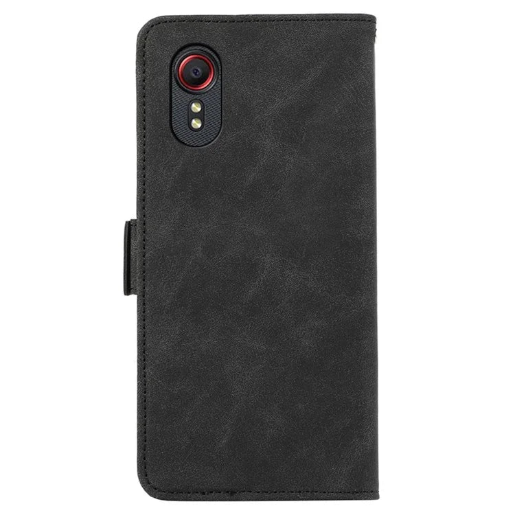 ABEEL For Samsung Galaxy Xcover7 Case Side Magnetic Closure Card Slots RFID Blocking Phone Cover