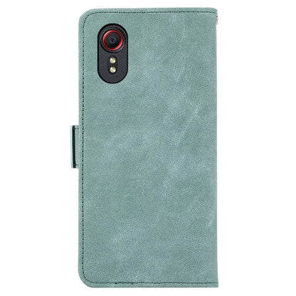ABEEL For Samsung Galaxy Xcover7 Case Side Magnetic Closure Card Slots RFID Blocking Phone Cover