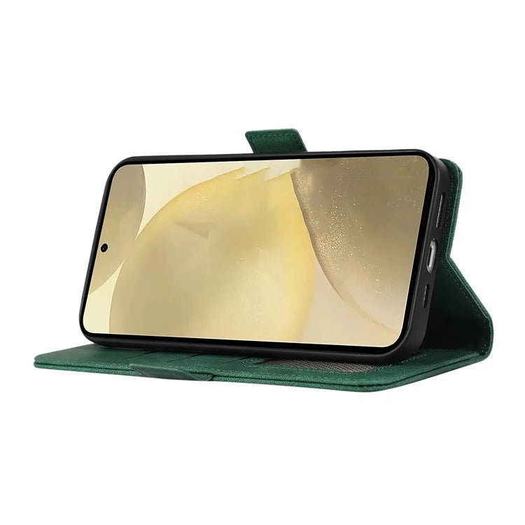 ABEEL For Samsung Galaxy Xcover7 Case Side Magnetic Closure Card Slots RFID Blocking Phone Cover