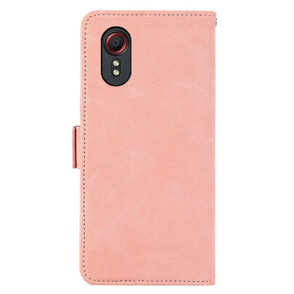 ABEEL For Samsung Galaxy Xcover7 Case Side Magnetic Closure Card Slots RFID Blocking Phone Cover