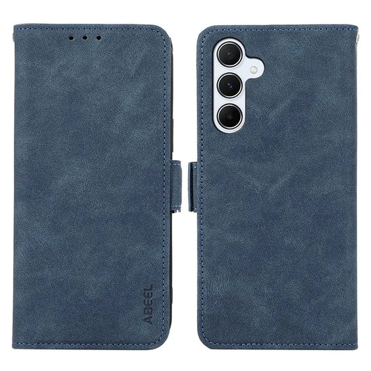 ABEEL For Samsung Galaxy A35 5G Case PU Leather Dual Magnetic Clasp RFID Blocking Phone Cover