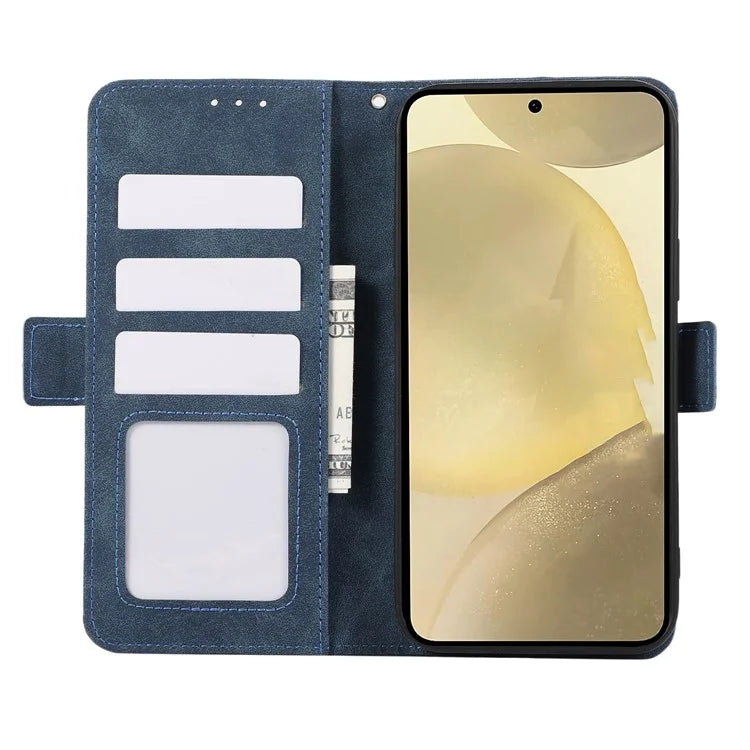 ABEEL For Samsung Galaxy S22 Ultra 5G Phone Case PU Leather Protective Cover RFID Blocking Stand