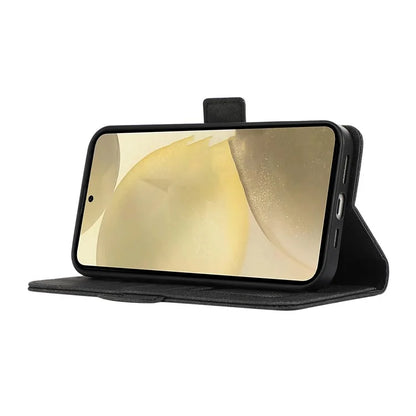 ABEEL For Samsung Galaxy S22 Ultra 5G Phone Case PU Leather Protective Cover RFID Blocking Stand