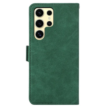 ABEEL For Samsung Galaxy S22 Ultra 5G Phone Case PU Leather Protective Cover RFID Blocking Stand
