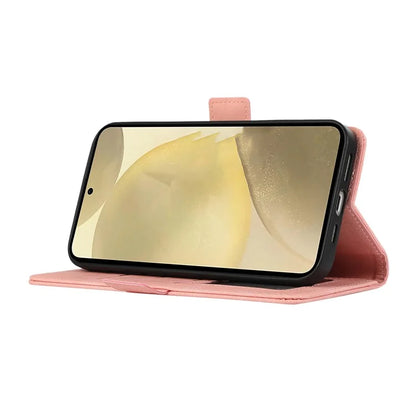 ABEEL For Samsung Galaxy S22 Ultra 5G Phone Case PU Leather Protective Cover RFID Blocking Stand