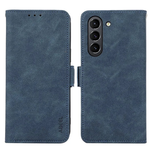 ABEEL Phone Cover for Samsung Galaxy S21 FE 5G Side Magnetic Clasp RFID Blocking Anti-scratch Leather Case