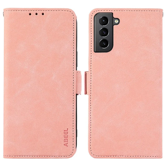 ABEEL For Samsung Galaxy S21+ 5G Case PU Leather Magnetic Clasp Protect RFID Blocking Phone Cover