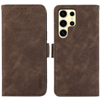 ABEEL For Samsung Galaxy S21 Ultra 5G Wallet Phone Case Anti-Drop RFID Blocking Leather Cover