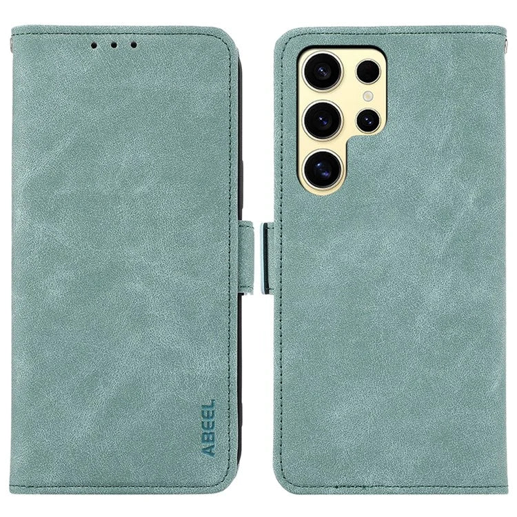 ABEEL For Samsung Galaxy S21 Ultra 5G Wallet Phone Case Anti-Drop RFID Blocking Leather Cover