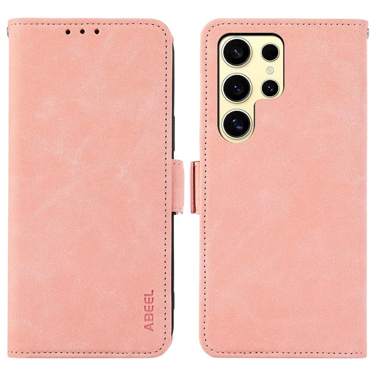 ABEEL For Samsung Galaxy S21 Ultra 5G Wallet Phone Case Anti-Drop RFID Blocking Leather Cover