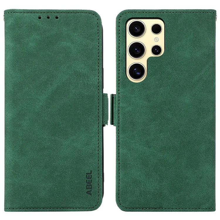 ABEEL For Samsung Galaxy S21 Ultra 5G Wallet Phone Case Anti-Drop RFID Blocking Leather Cover
