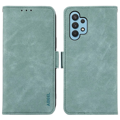 ABEEL For Samsung Galaxy A32 4G (EU Version) Case RFID Blocking Wallet Leather Stand Phone Cover