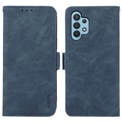 ABEEL For Samsung Galaxy A32 4G (EU Version) Case RFID Blocking Wallet Leather Stand Phone Cover