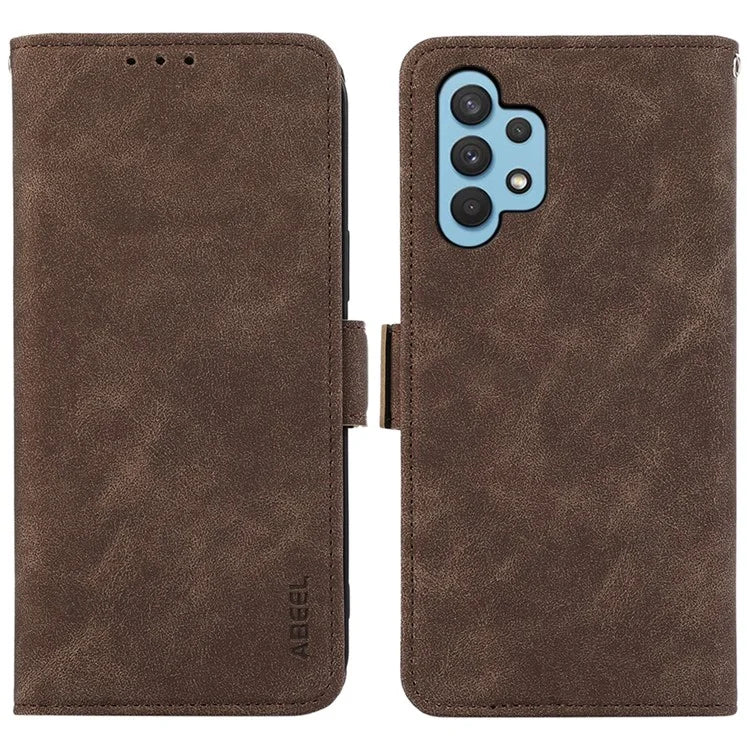 ABEEL For Samsung Galaxy A32 4G (EU Version) Case RFID Blocking Wallet Leather Stand Phone Cover