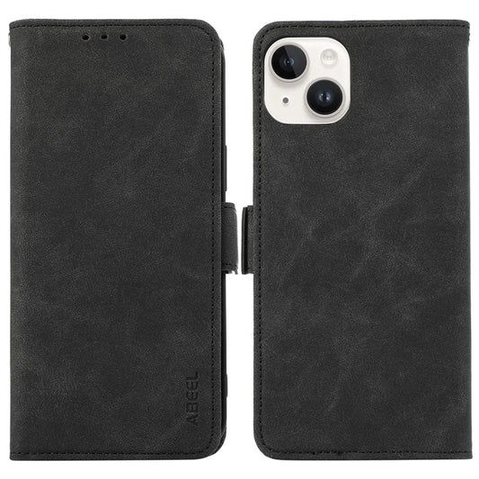ABEEL For iPhone 14 Plus Wallet Case PU Leather RFID Blocking Phone Stand Cover