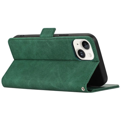 ABEEL For iPhone 14 Plus Wallet Case PU Leather RFID Blocking Phone Stand Cover