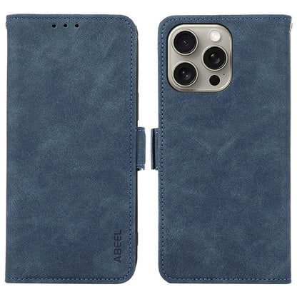 ABEEL For iPhone 14 Pro Max Shockproof Case Wallet PU Leather+TPU Phone Cover