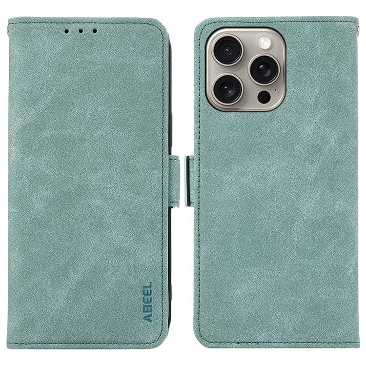 ABEEL For iPhone 13 Pro Max Wallet Phone Case RFID Blocking Leather Flip Cover Side Magnetic Clasp