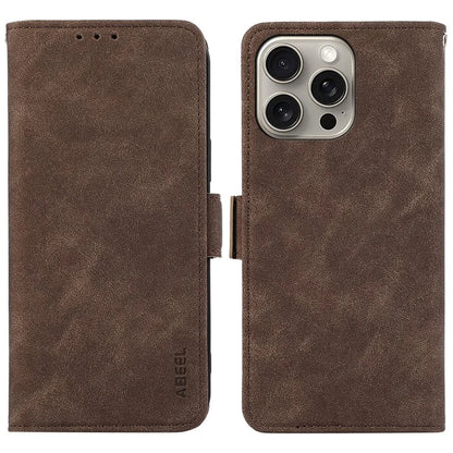 ABEEL For iPhone 13 Pro Max Wallet Phone Case RFID Blocking Leather Flip Cover Side Magnetic Clasp