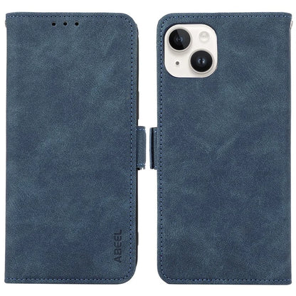 ABEEL For iPhone 14 Case Leather Drop Protection Phone with Side Magnetic Closure