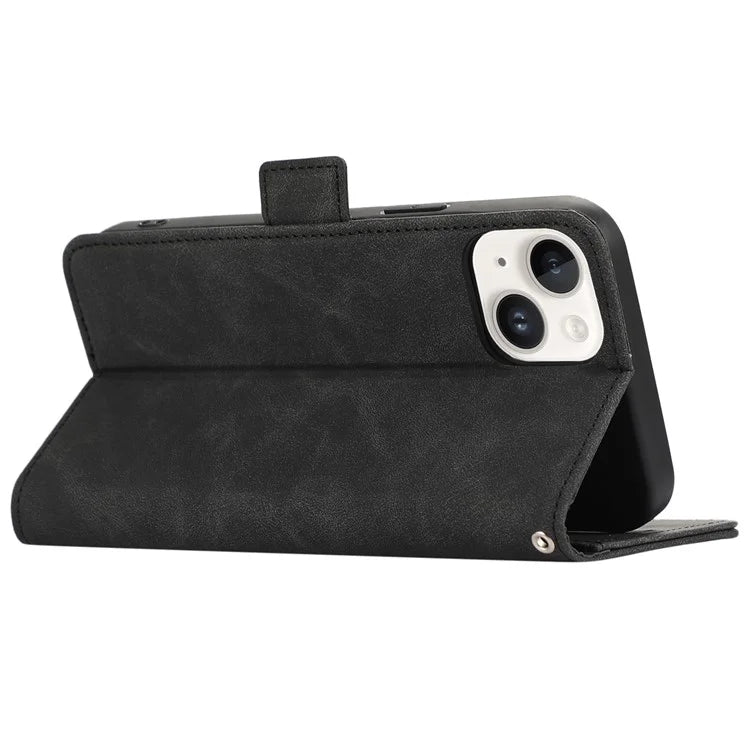 ABEEL For iPhone 14 Case Leather Drop Protection Phone with Side Magnetic Closure