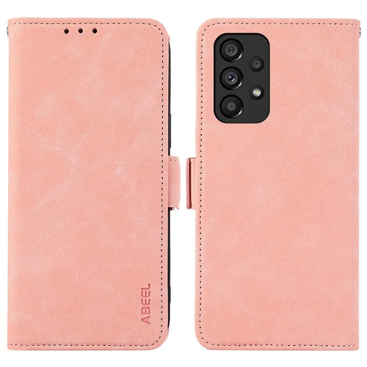 ABEEL For Samsung Galaxy A23 4G / A23 5G (Global Version) Case Side Magnetic Clasp Leather Phone Cover