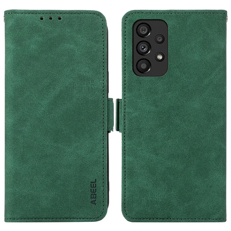 ABEEL For Samsung Galaxy A23 4G / A23 5G (Global Version) Case Side Magnetic Clasp Leather Phone Cover