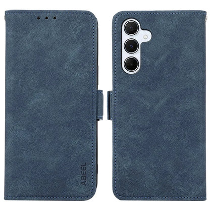 ABEEL For Samsung Galaxy A24 4G (162.1 x 77.6 x 8.3mm) PU Leather Case RFID Blocking Phone Stand Protective Shell