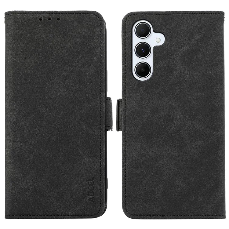 ABEEL For Samsung Galaxy A24 4G (162.1 x 77.6 x 8.3mm) PU Leather Case RFID Blocking Phone Stand Protective Shell