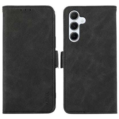 ABEEL For Samsung Galaxy A24 4G (162.1 x 77.6 x 8.3mm) PU Leather Case RFID Blocking Phone Stand Protective Shell