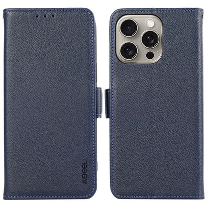 ABEEL For iPhone 13 Pro Max Case Litchi Texture RFID Blocking Card Holder Phone Cover