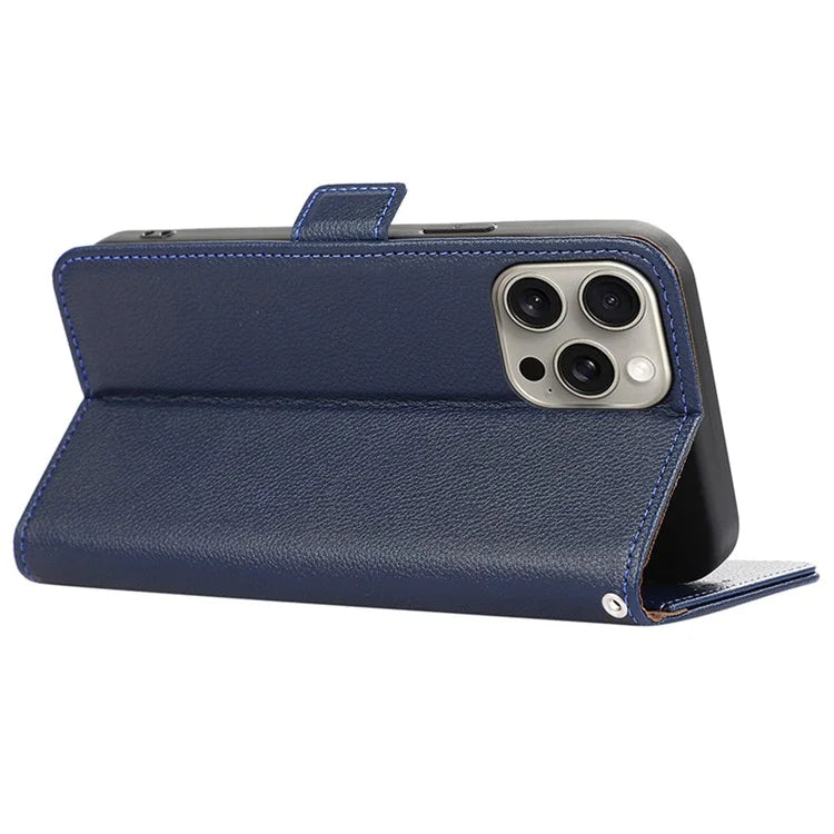 ABEEL For iPhone 13 Pro RFID Blocking Leather Case Litchi Texture Phone Cover