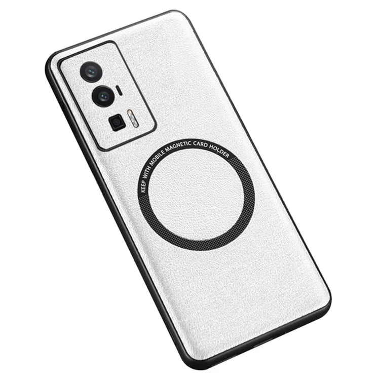 For Xiaomi Poco F5 Pro 5G / Redmi K60 5G / K60 Pro 5G Case Anti-Drop PU Leather+TPU Cover Compatible with MagSafe